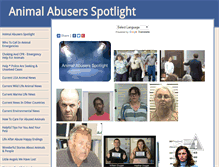 Tablet Screenshot of animalabusersspotlight.com